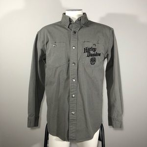 Harley Davidson Small Jacket With Skull Embroidery